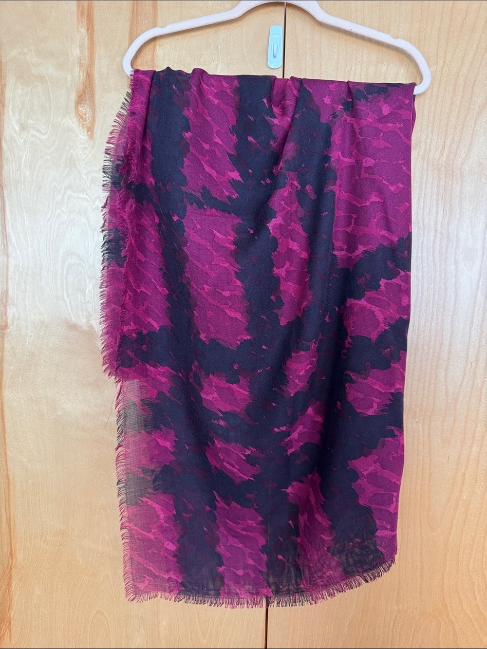 Burberry pink, black and burgundy scarf